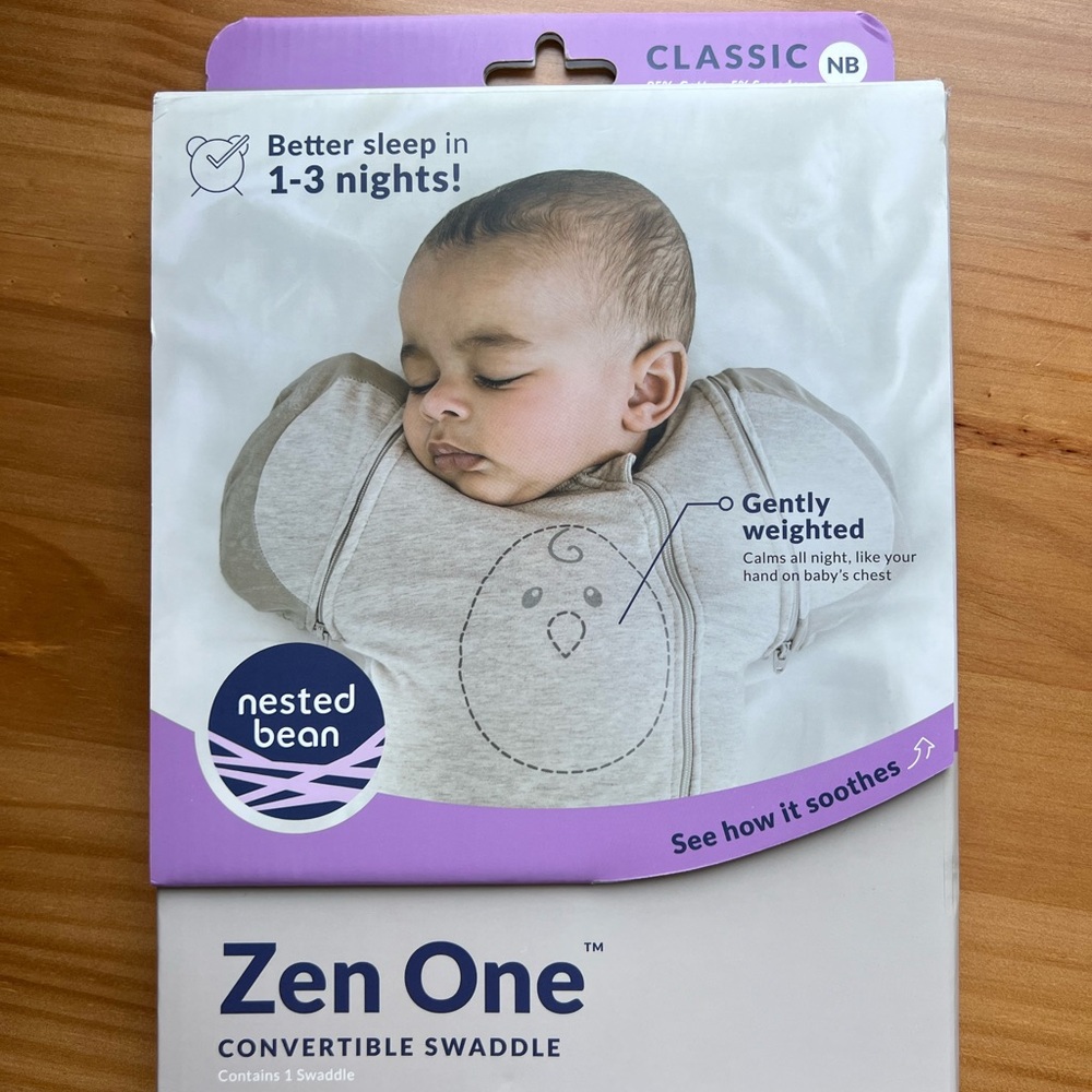 Nested Bean Zen One Convertible Swaddle in Classic Beige